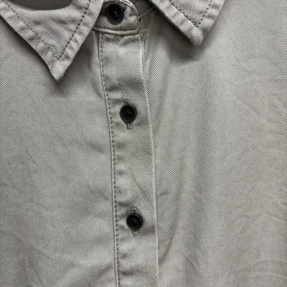 C&C California Sleeveless Shirt Dress - Women’s Size Medium - 100% Lyocell Green - Picture 3 of 5